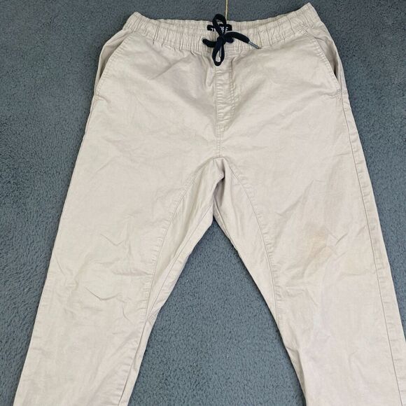 Zanerobe Sureshot Jogger Pants Mens 34 Slim Fit Sandstone Drop Crotch - Picture 2 of 12